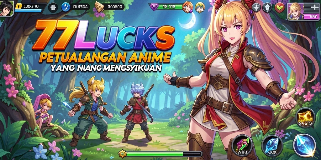 Tampilan gameplay seru dan karakter Anime yang menarik.