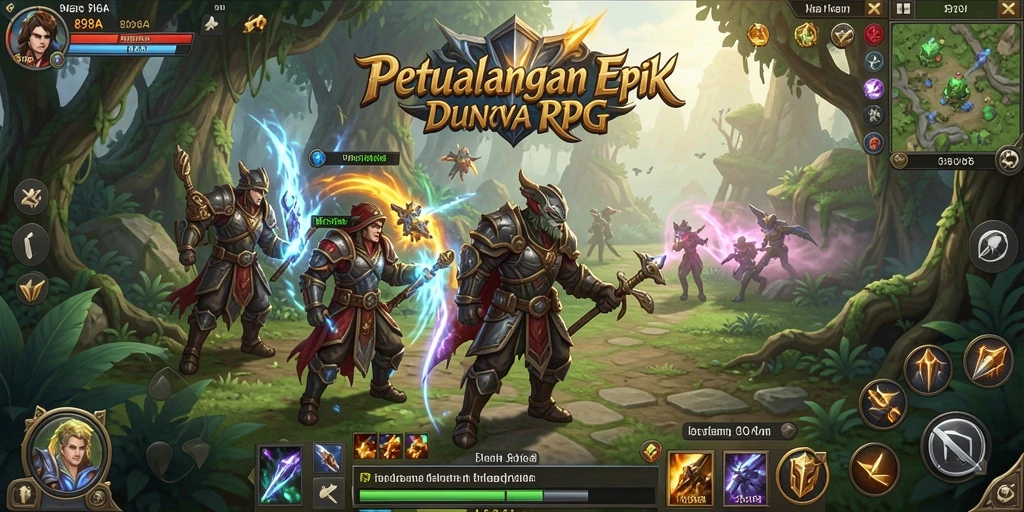 Tampilan gameplay RPG yang mendebarkan dan menarik.
