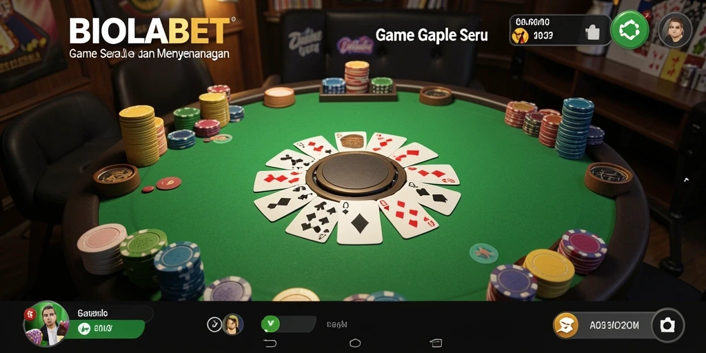 Tampilan gameplay Gaple yang menarik di BIOLABET.