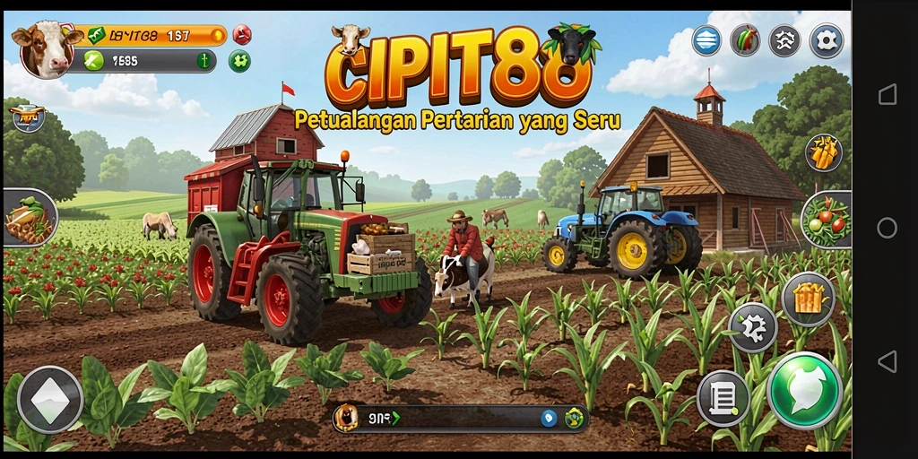Menampilkan gameplay menarik dengan pertanian yang indah di CIPIT88.