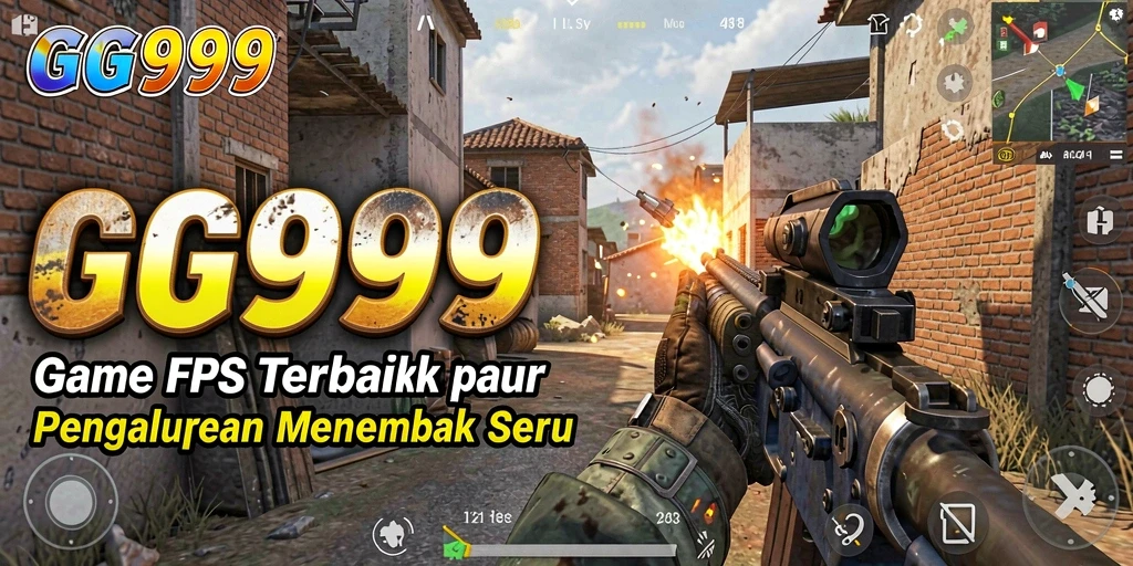 Tangkapan layar menampilkan aksi seru dalam gameplay FPS GG999.