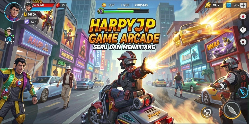 Tampilan gameplay seru dari HARAPJP yang penuh tantangan.