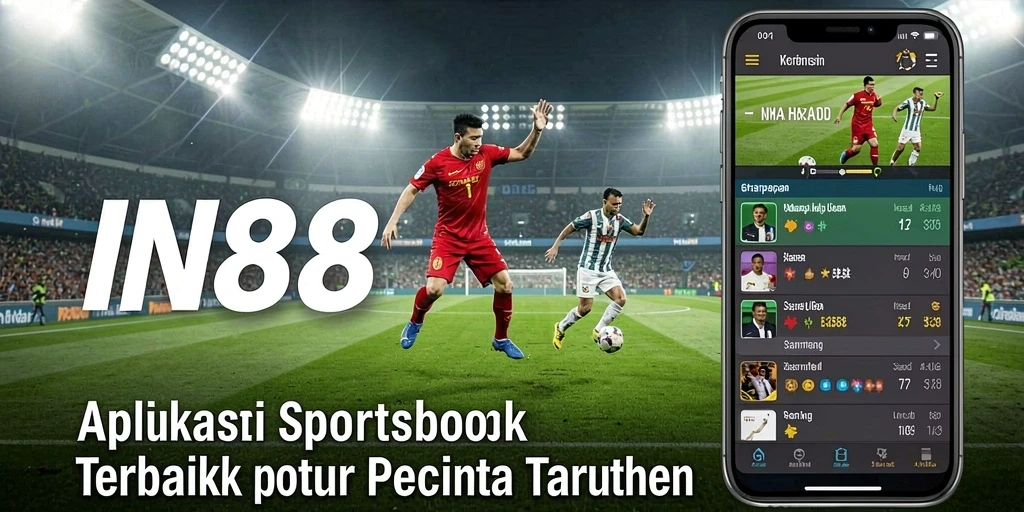 Tampilan dinamis dan menarik dari aplikasi Sportsbook IN88.