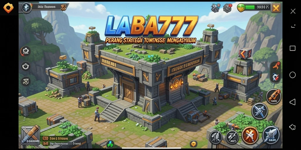 Tampilan gameplay menara pertahanan yang mendebarkan di LABA777.