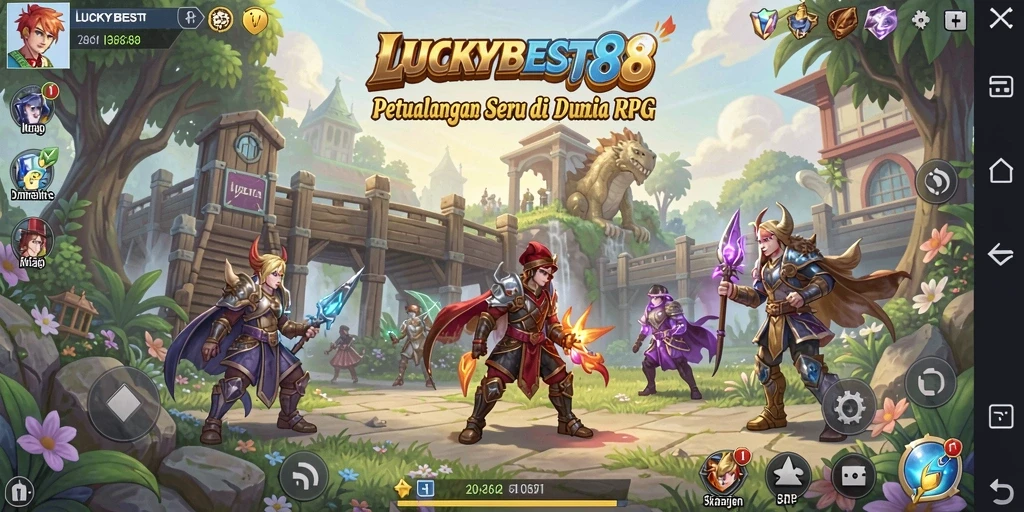 Tampilan menarik dari gameplay LUCKYBEST88 yang penuh aksi RPG.