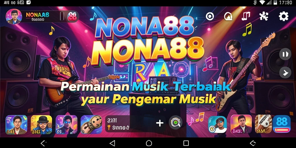 Screenshot gameplay NONA88 menampilkan pengguna bernyanyi dengan penuh semangat.