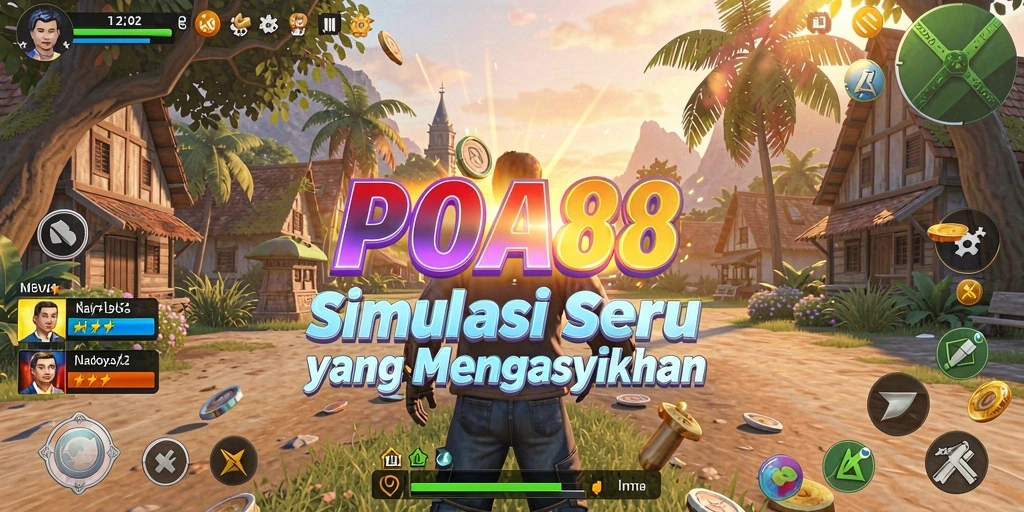 Tampilan gameplay POA88 dengan interaksi dinamis dalam dunia simulasi.