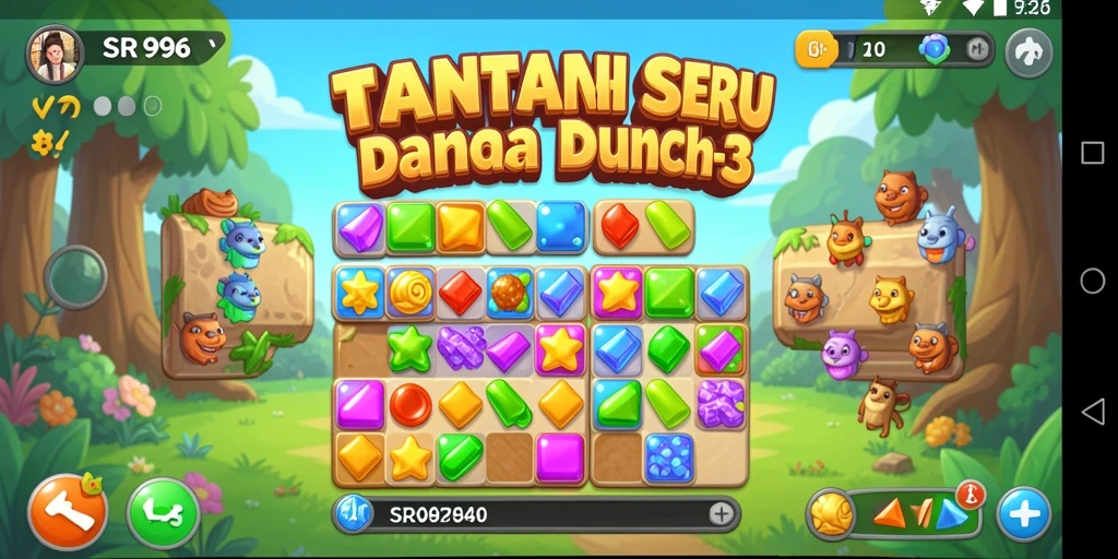 Gameplay seru dan menantang dari SR996 dalam genre Match-3.