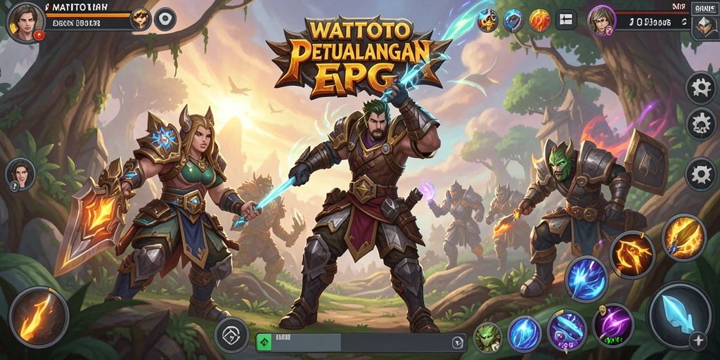 Tangkapan layar dari gameplay WATITOTO menampilkan aksi pertarungan yang mendebarkan.