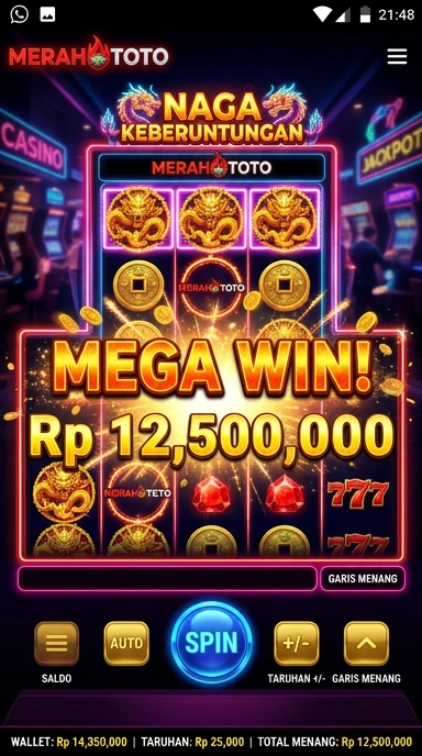 Screenshot fitur pencarian mudah di aplikasi merahtoto.